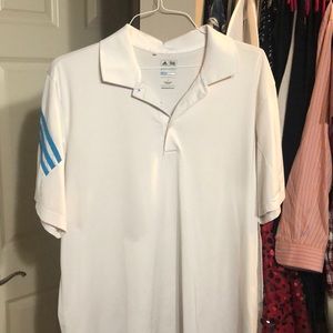 Men’s white golf shirt